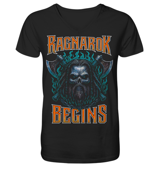 Ragnarok Begins - V-Neck Shirt