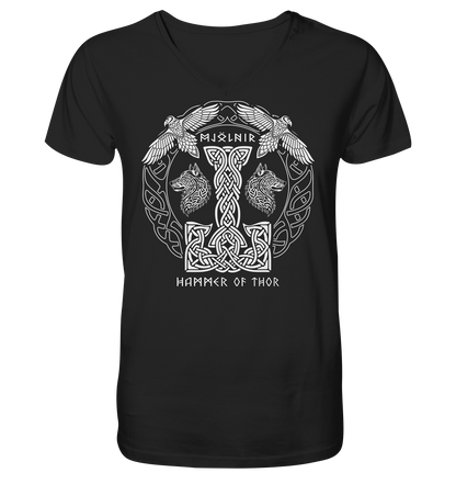 Mjölnir Hammer Of Thor - V-Neck Shirt