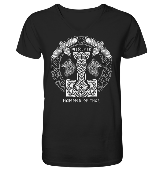 Mjölnir Hammer Of Thor - V-Neck Shirt