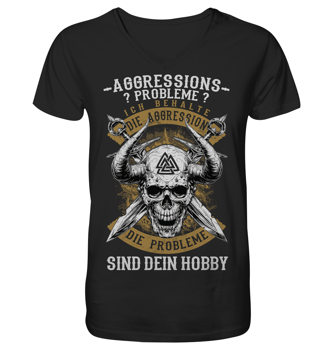 Aggressionsprobleme - V-Neck Shirt