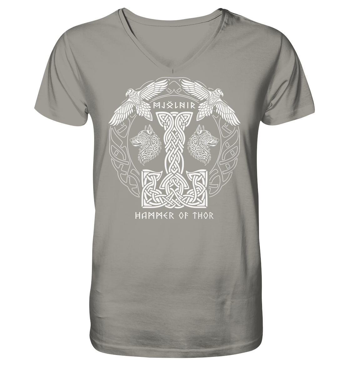 Mjölnir Hammer Of Thor - V-Neck Shirt