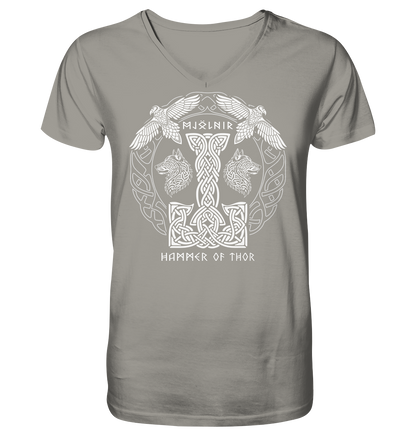 Mjölnir Hammer Of Thor - V-Neck Shirt