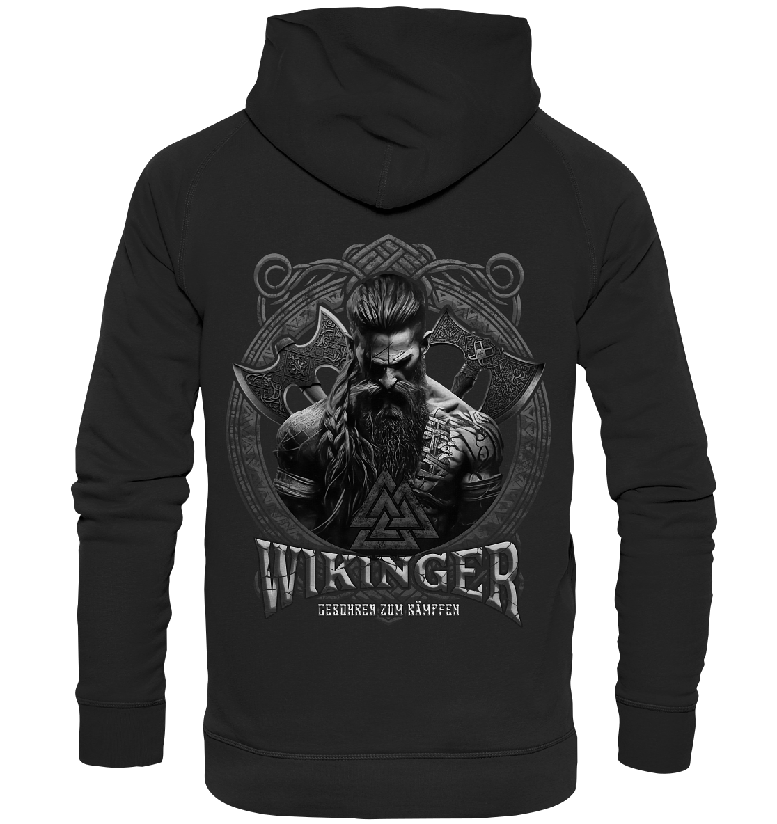 Wikinger Geboren Zum Kämpfen - Basic Unisex Hoodie