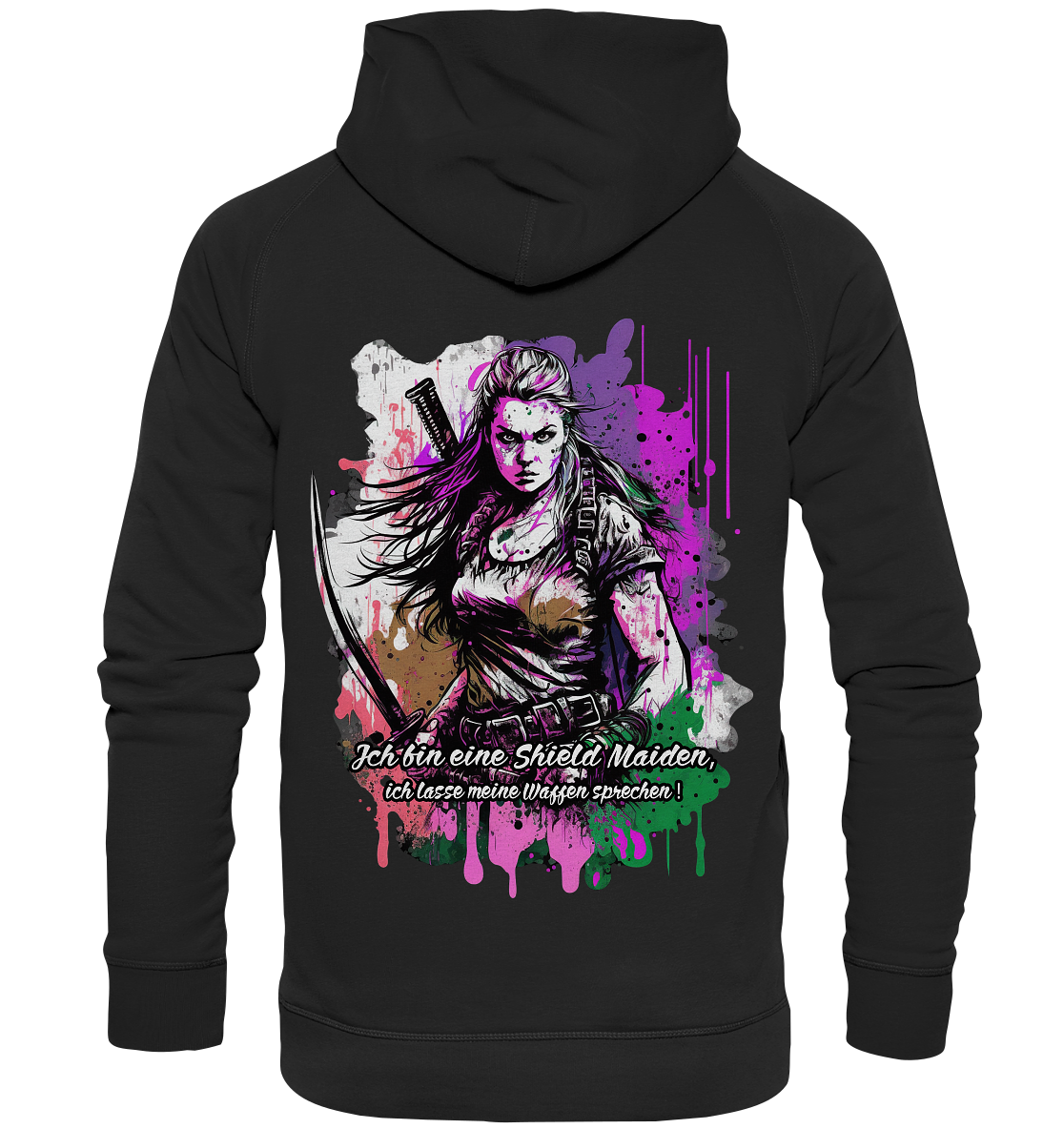 Shield Maiden Ich Lasse Meine Waffen Sprechen - Basic Unisex Hoodie