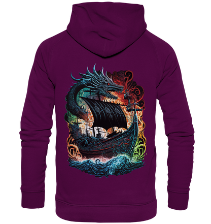 Wikinger Schiff Drache - Basic Unisex Hoodie