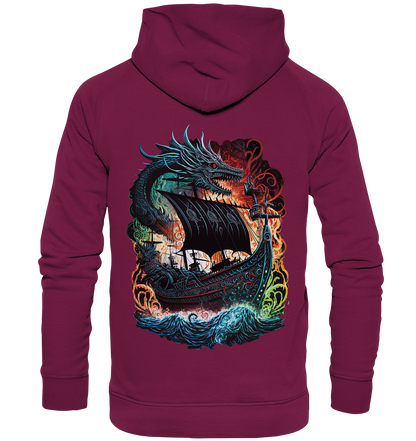 Wikinger Schiff Drache - Basic Unisex Hoodie