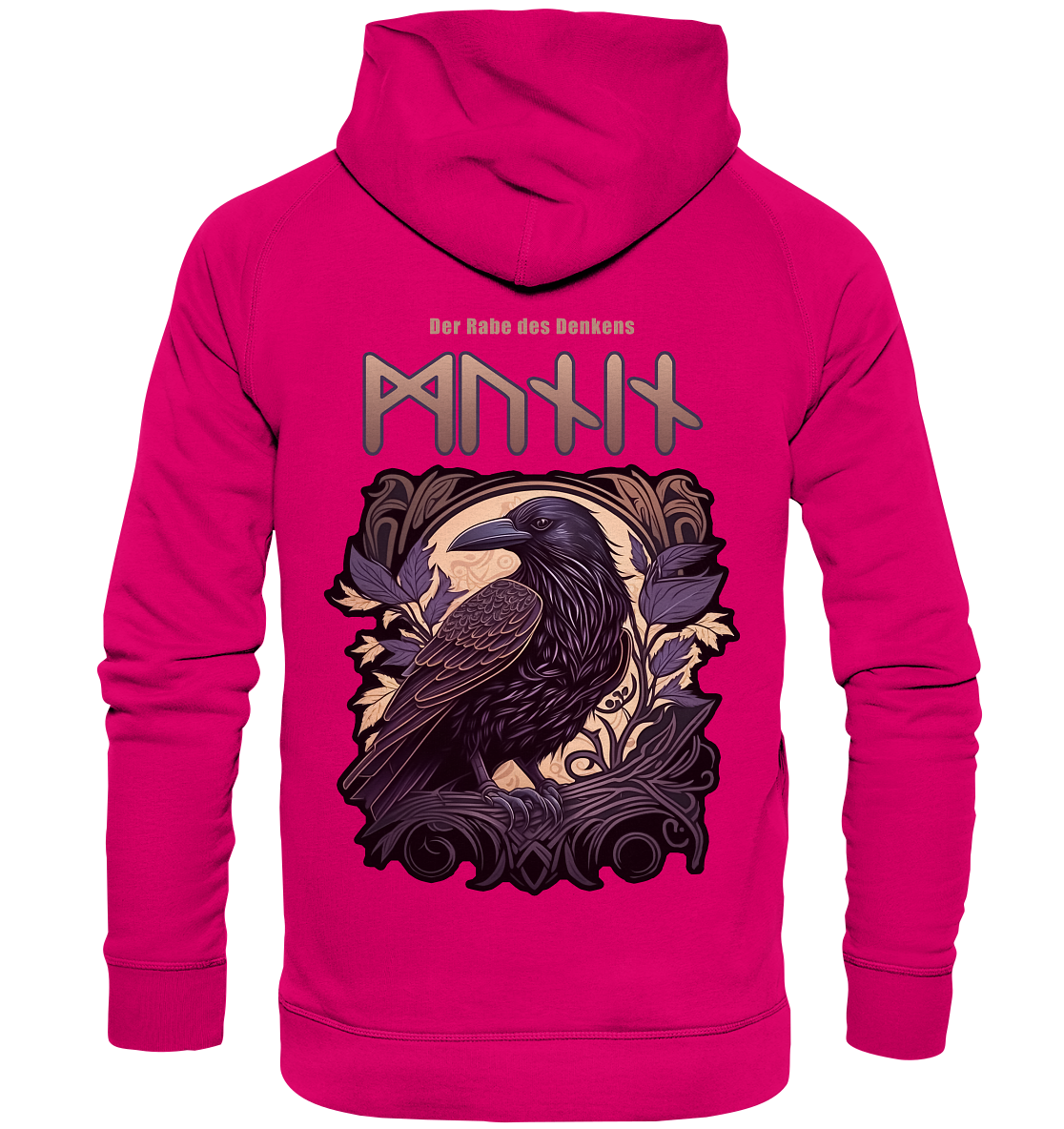 Munin Der Rabe Des Denkes - Basic Unisex Hoodie