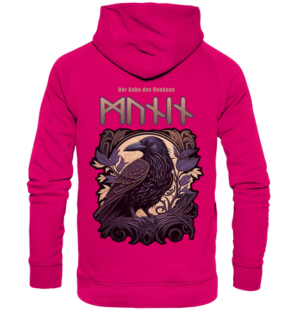 Munin Der Rabe Des Denkes - Basic Unisex Hoodie