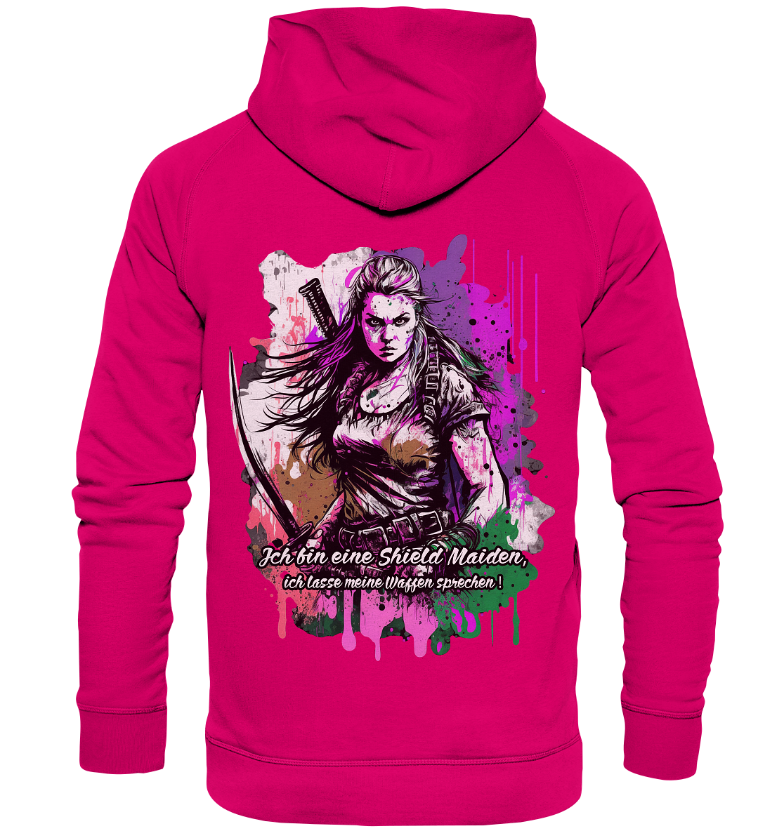 Shield Maiden Ich Lasse Meine Waffen Sprechen - Basic Unisex Hoodie