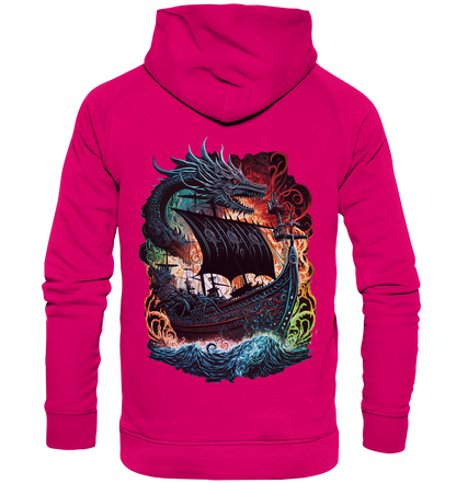 Wikinger Schiff Drache - Basic Unisex Hoodie