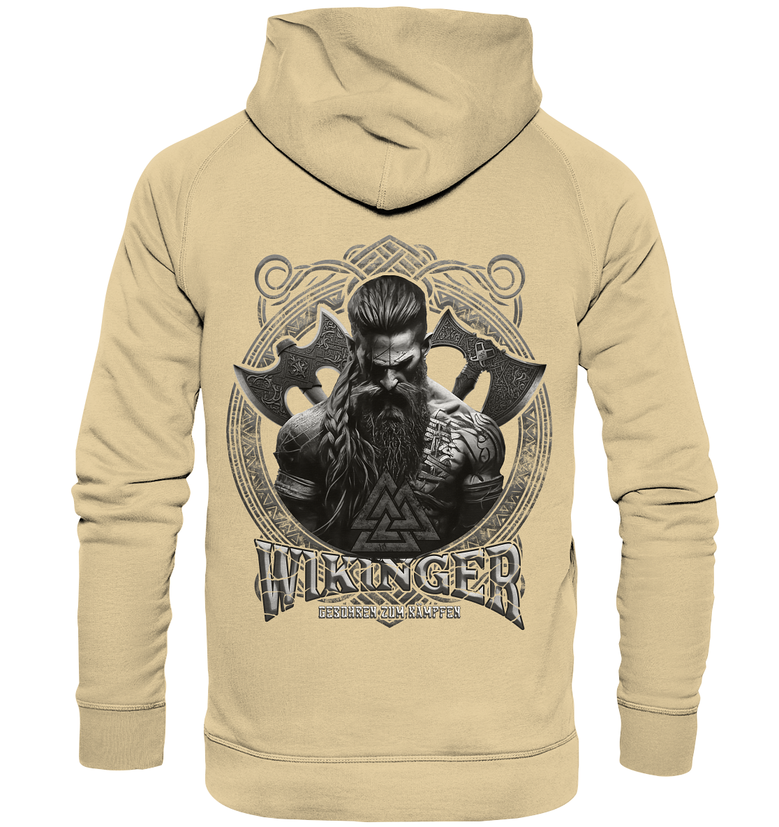 Wikinger Geboren Zum Kämpfen - Basic Unisex Hoodie