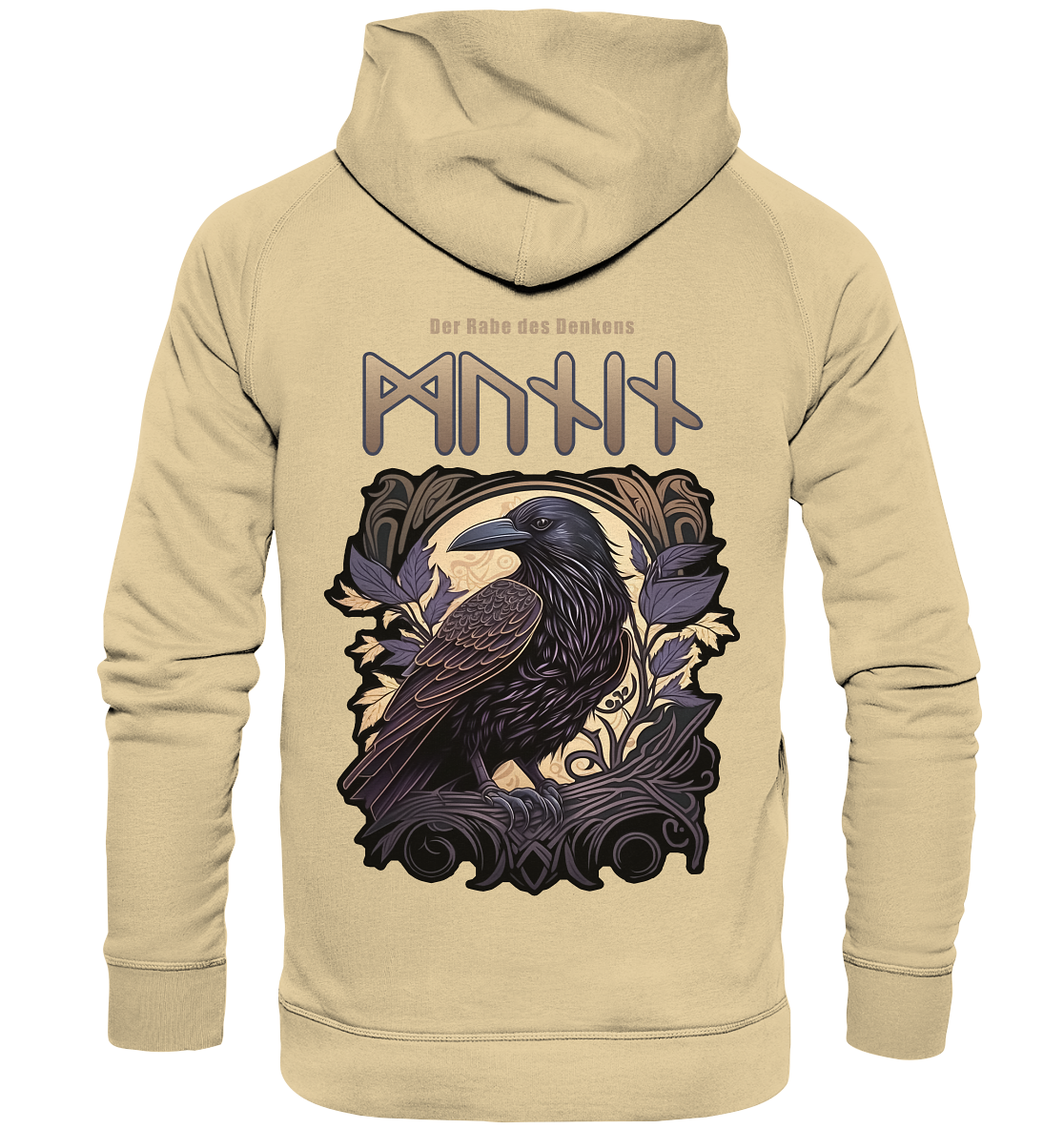 Munin Der Rabe Des Denkes - Basic Unisex Hoodie