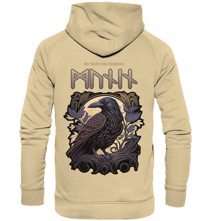 Munin Der Rabe Des Denkes - Basic Unisex Hoodie