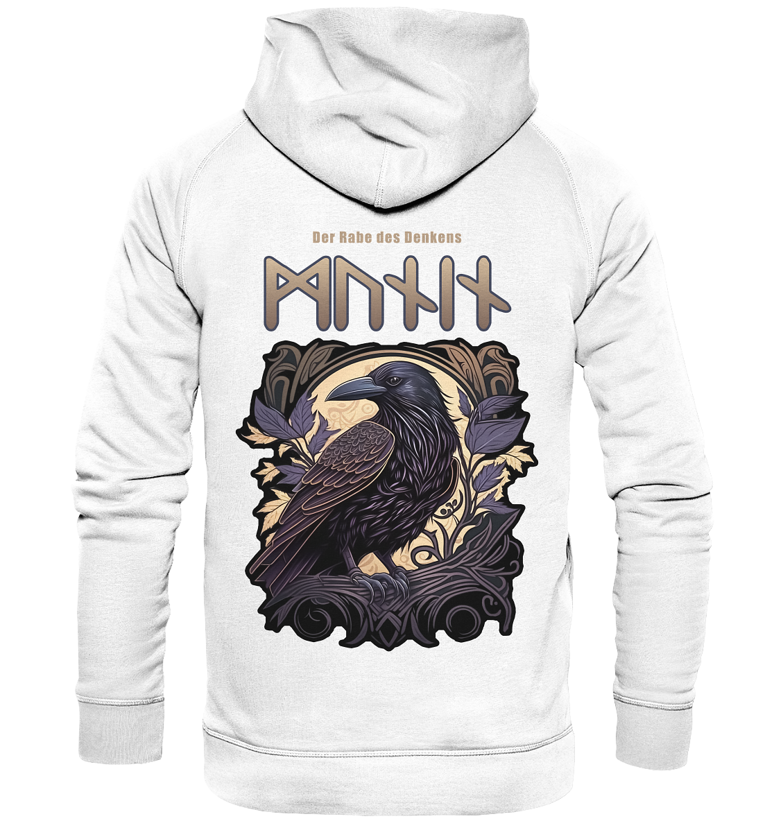 Munin Der Rabe Des Denkes - Basic Unisex Hoodie