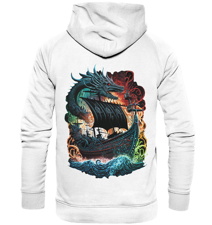 Wikinger Schiff Drache - Basic Unisex Hoodie