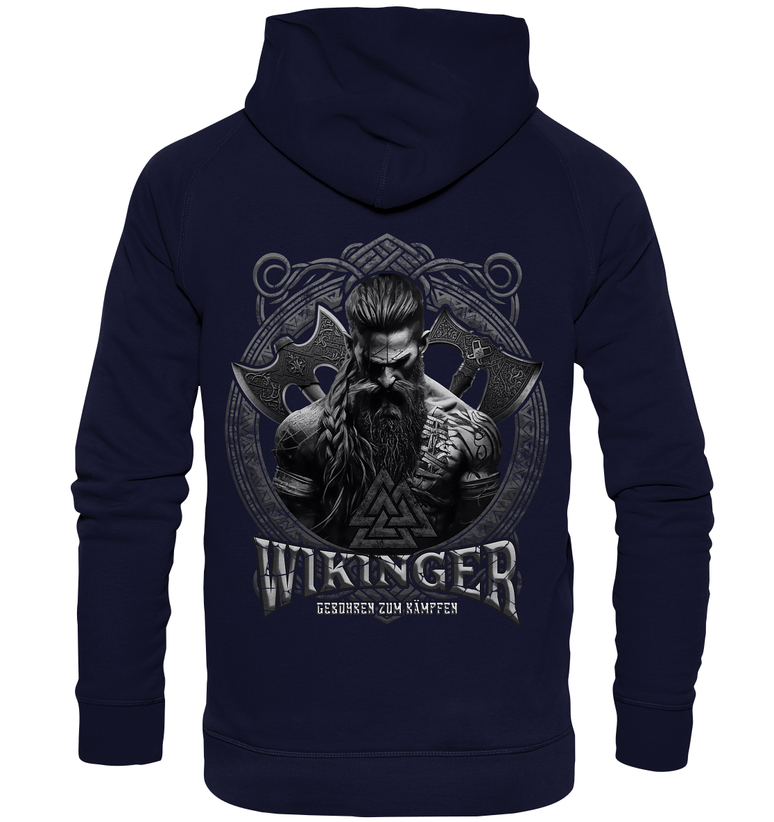 Wikinger Geboren Zum Kämpfen - Basic Unisex Hoodie XL