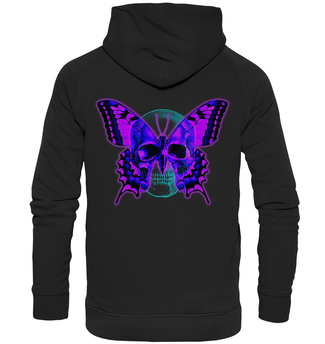 Butterfly Skull - Basic Unisex Hoodie XL