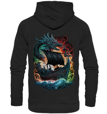 Wikinger Schiff Drache - Basic Unisex Hoodie XL