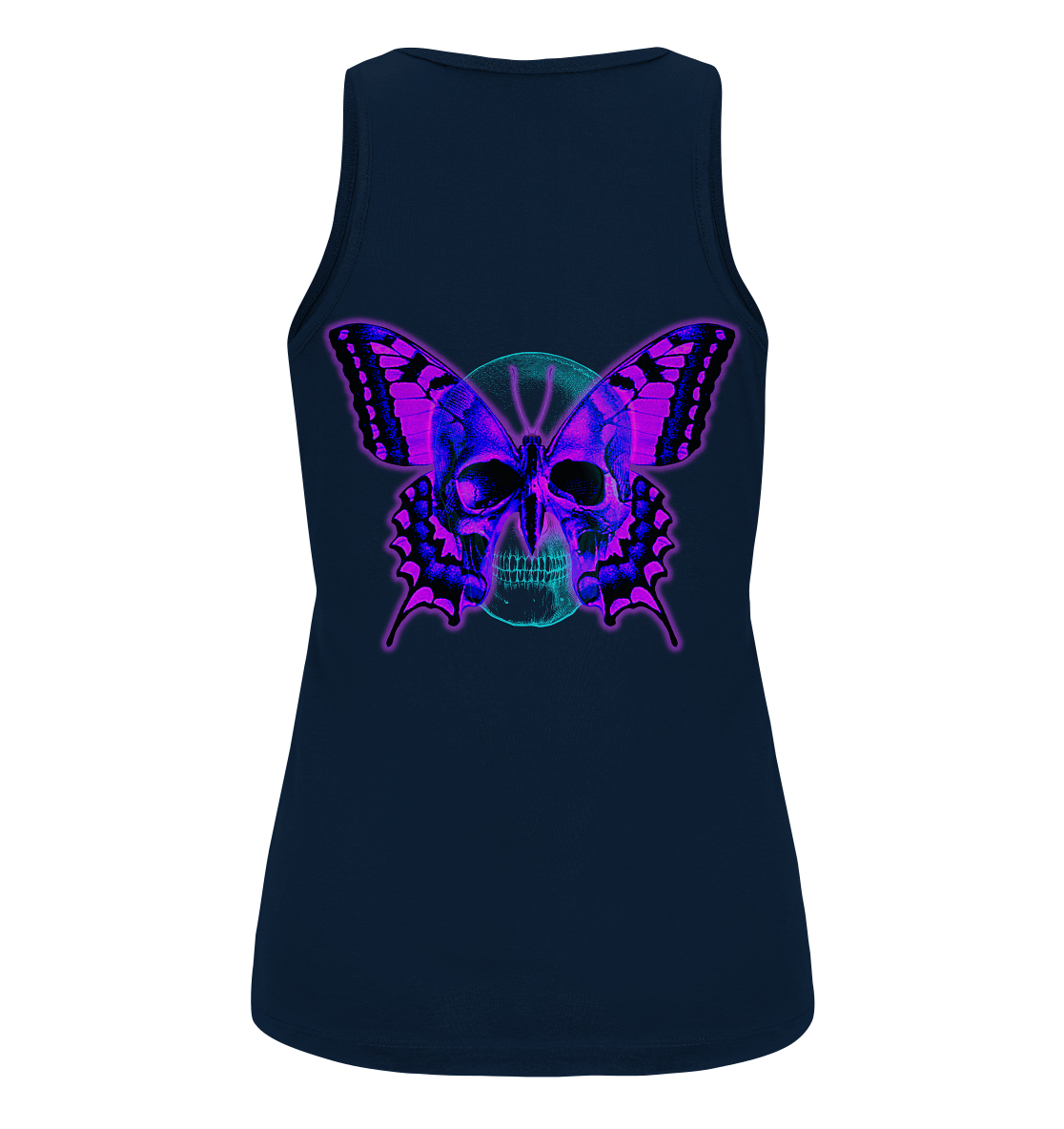 Butterfly Skull - Ladies Organic Tank-Top