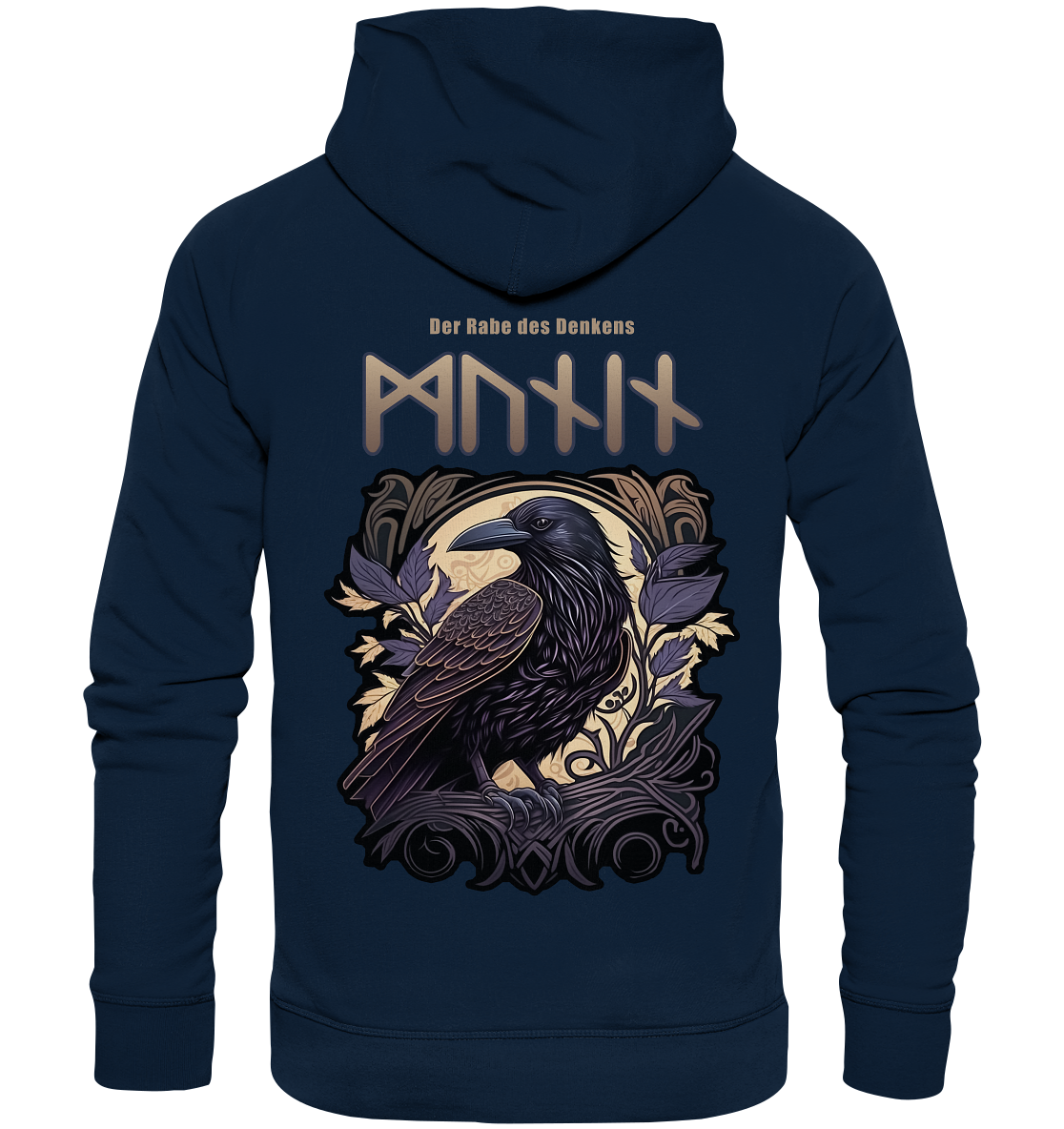 Munin Der Rabe Des Denkes - Organic Basic Hoodie