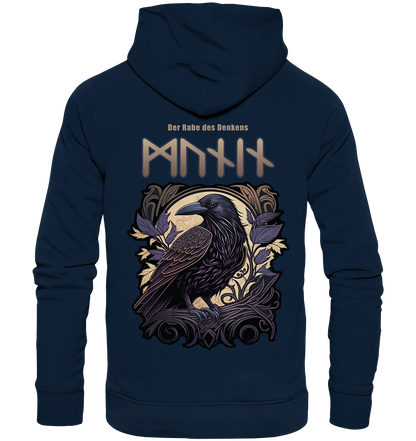 Munin Der Rabe Des Denkes - Organic Basic Hoodie