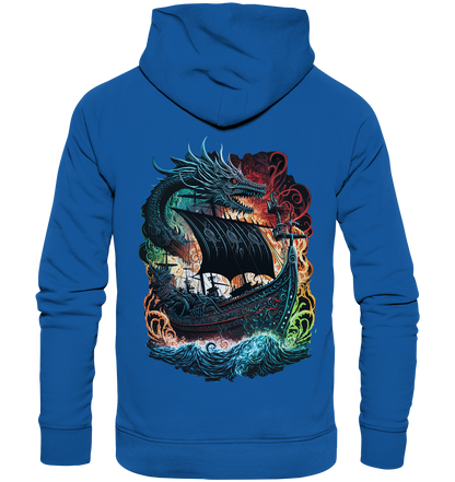 Wikinger Schiff Drache - Organic Basic Hoodie