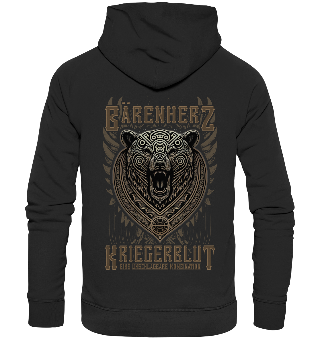 Bärenherz Kriegerblut - Organic Basic Hoodie