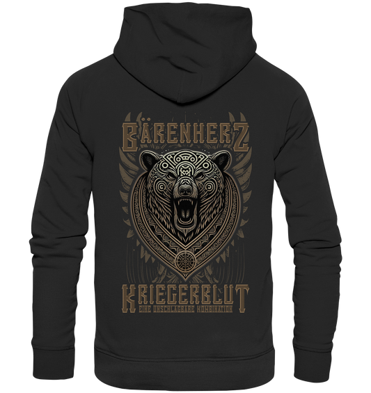 Bärenherz Kriegerblut - Organic Basic Hoodie