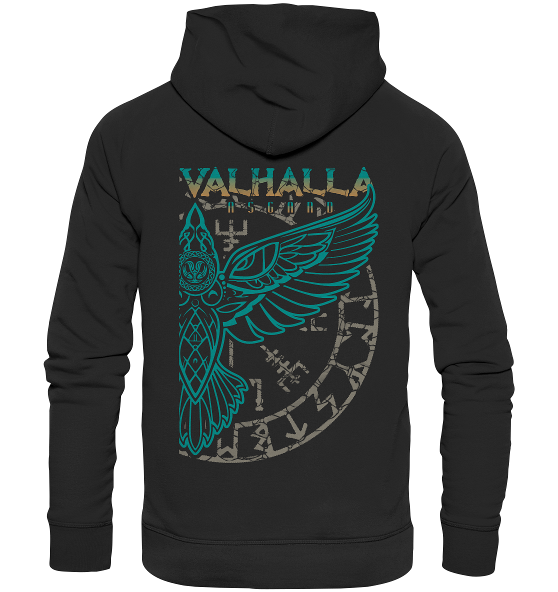 Valhalla Asgard Hugin  - Organic Basic Hoodie