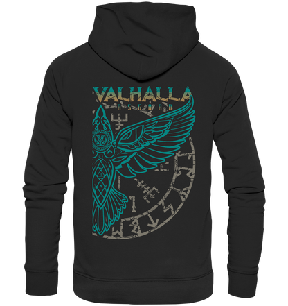 Valhalla Asgard Hugin  - Organic Basic Hoodie