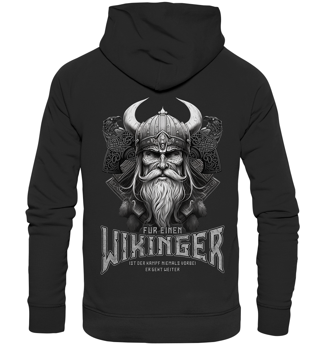 Wikinger Rabe  - Organic Basic Hoodie