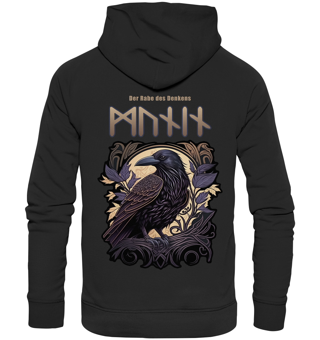 Munin Der Rabe Des Denkes - Organic Basic Hoodie