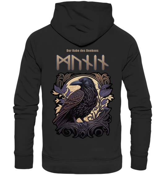 Munin Der Rabe Des Denkes - Organic Basic Hoodie