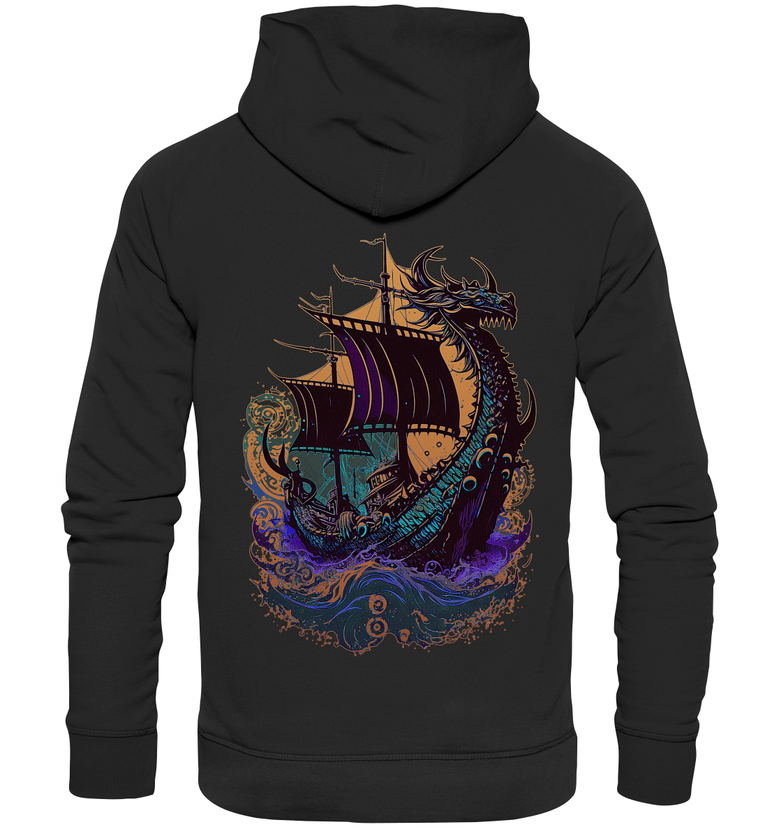 Wikinger Drachenschiff - Organic Basic Hoodie