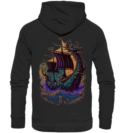 Wikinger Drachenschiff - Organic Basic Hoodie