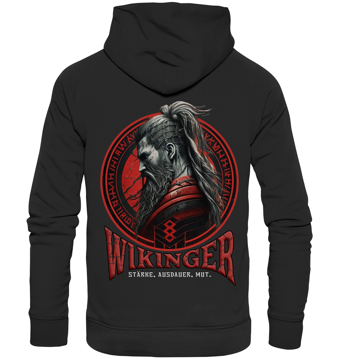 Wikinger Stärke Ausdauer Mut - Organic Basic Hoodie