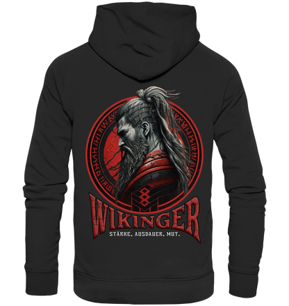 Wikinger Stärke Ausdauer Mut - Organic Basic Hoodie