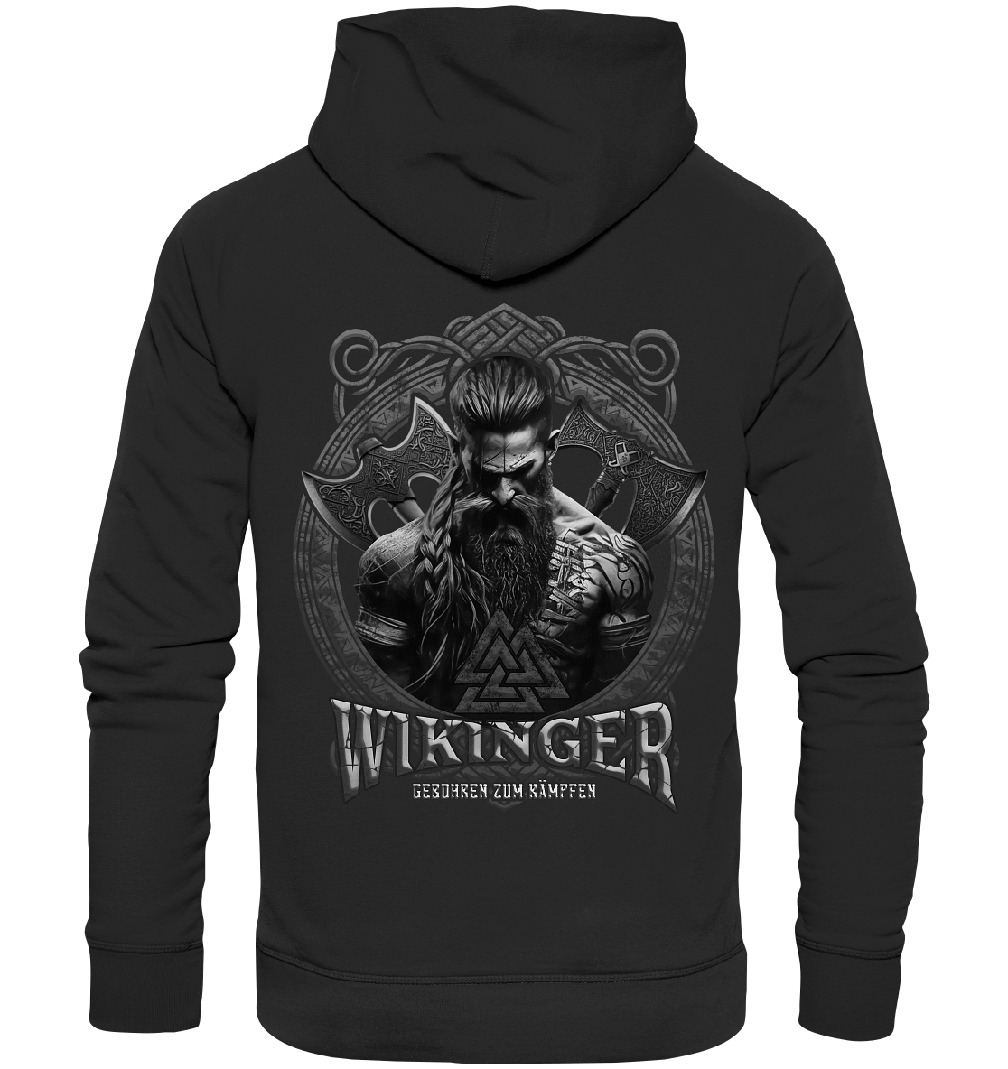 Wikinger Geboren Zum Kämpfen - Organic Basic Hoodie