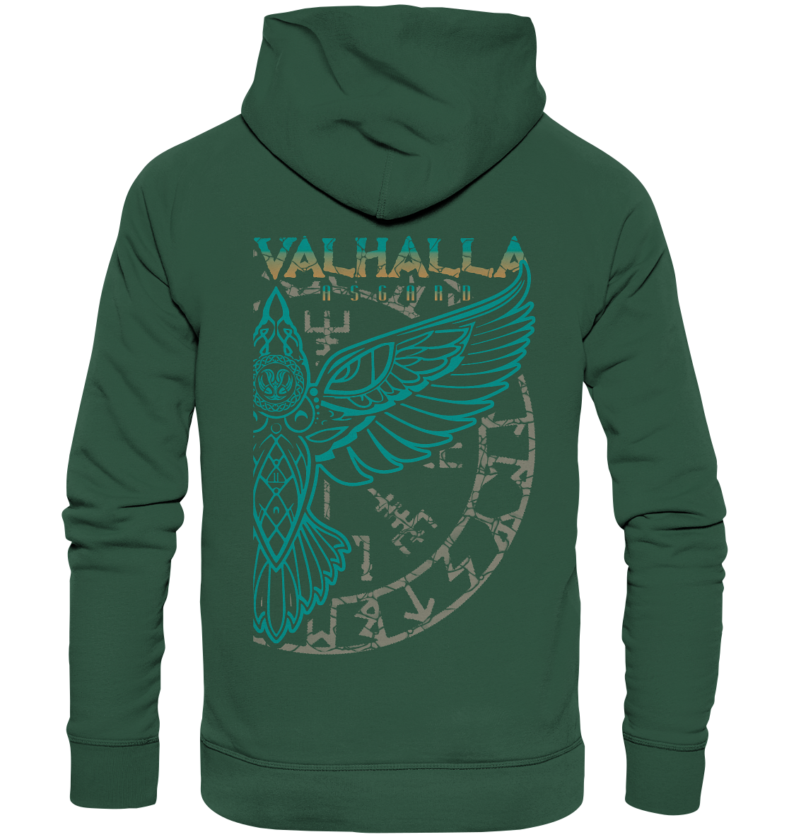 Valhalla Asgard Hugin  - Organic Basic Hoodie