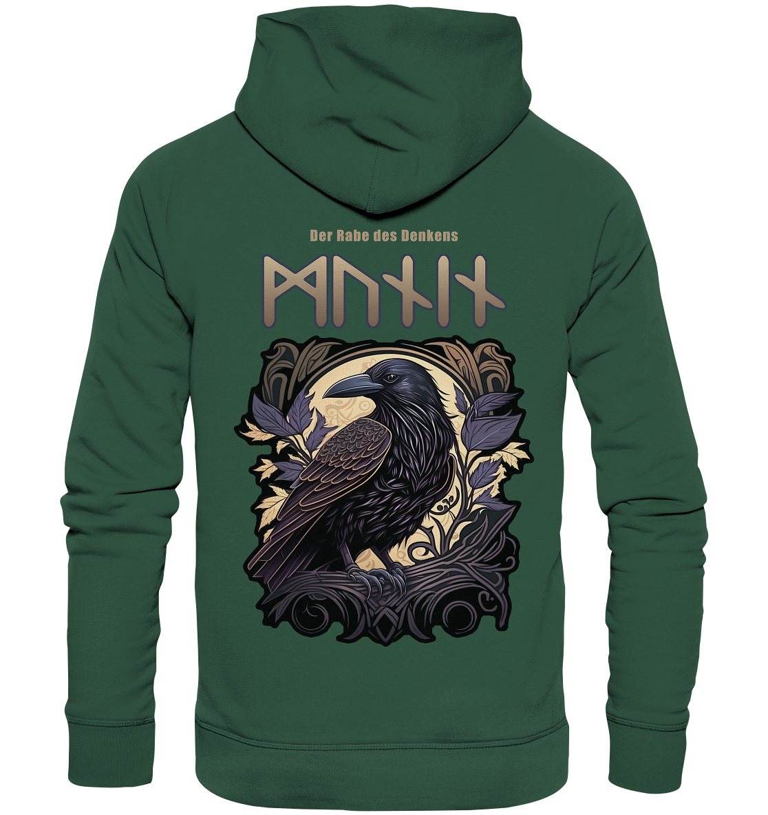 Munin Der Rabe Des Denkes - Organic Basic Hoodie