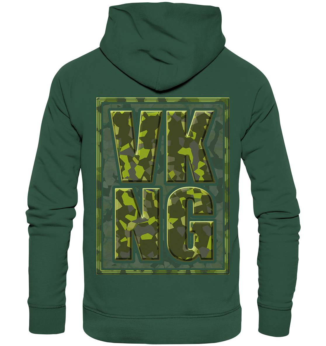 Wikinger Camouflage - Organic Basic Hoodie