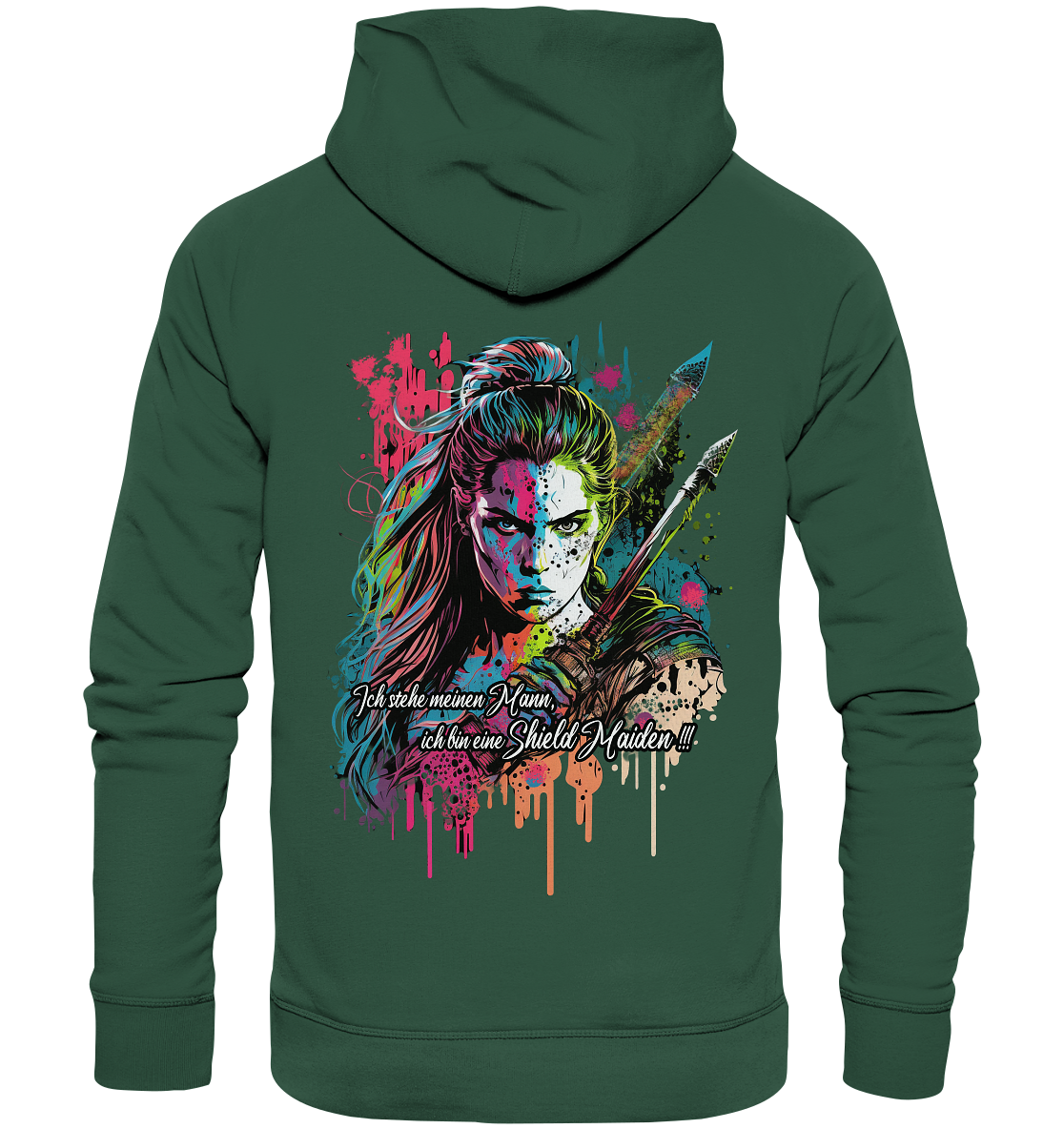 Shield Maiden Ich Stehe Meinen Mann - Organic Basic Hoodie