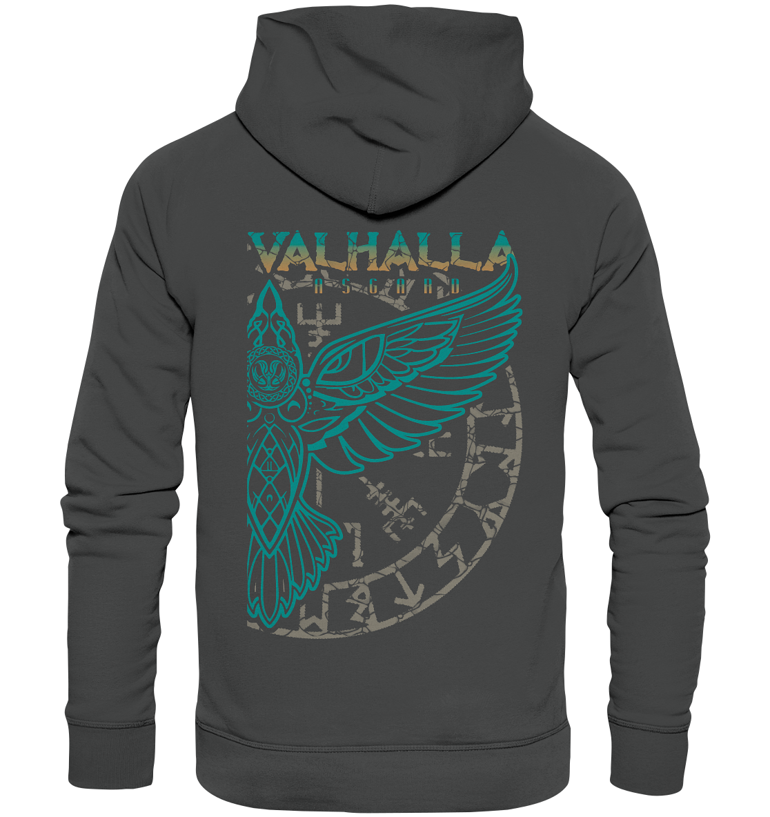 Valhalla Asgard Hugin  - Organic Basic Hoodie