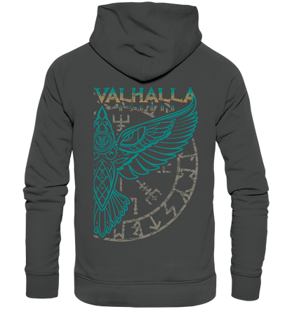 Valhalla Asgard Hugin  - Organic Basic Hoodie