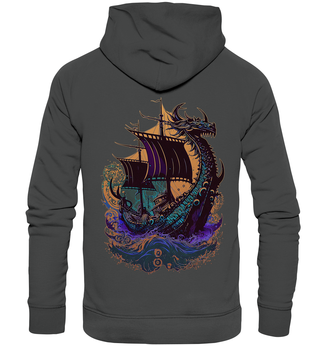 Wikinger Drachenschiff - Organic Basic Hoodie