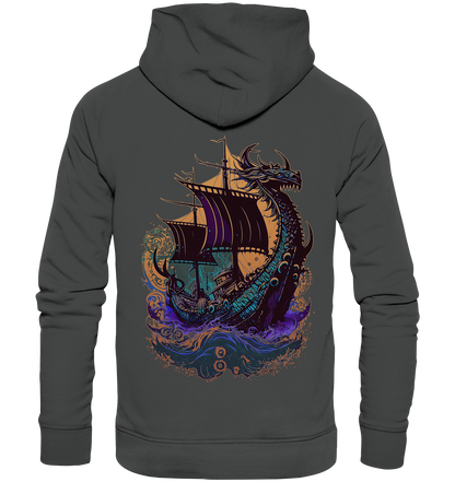 Wikinger Drachenschiff - Organic Basic Hoodie