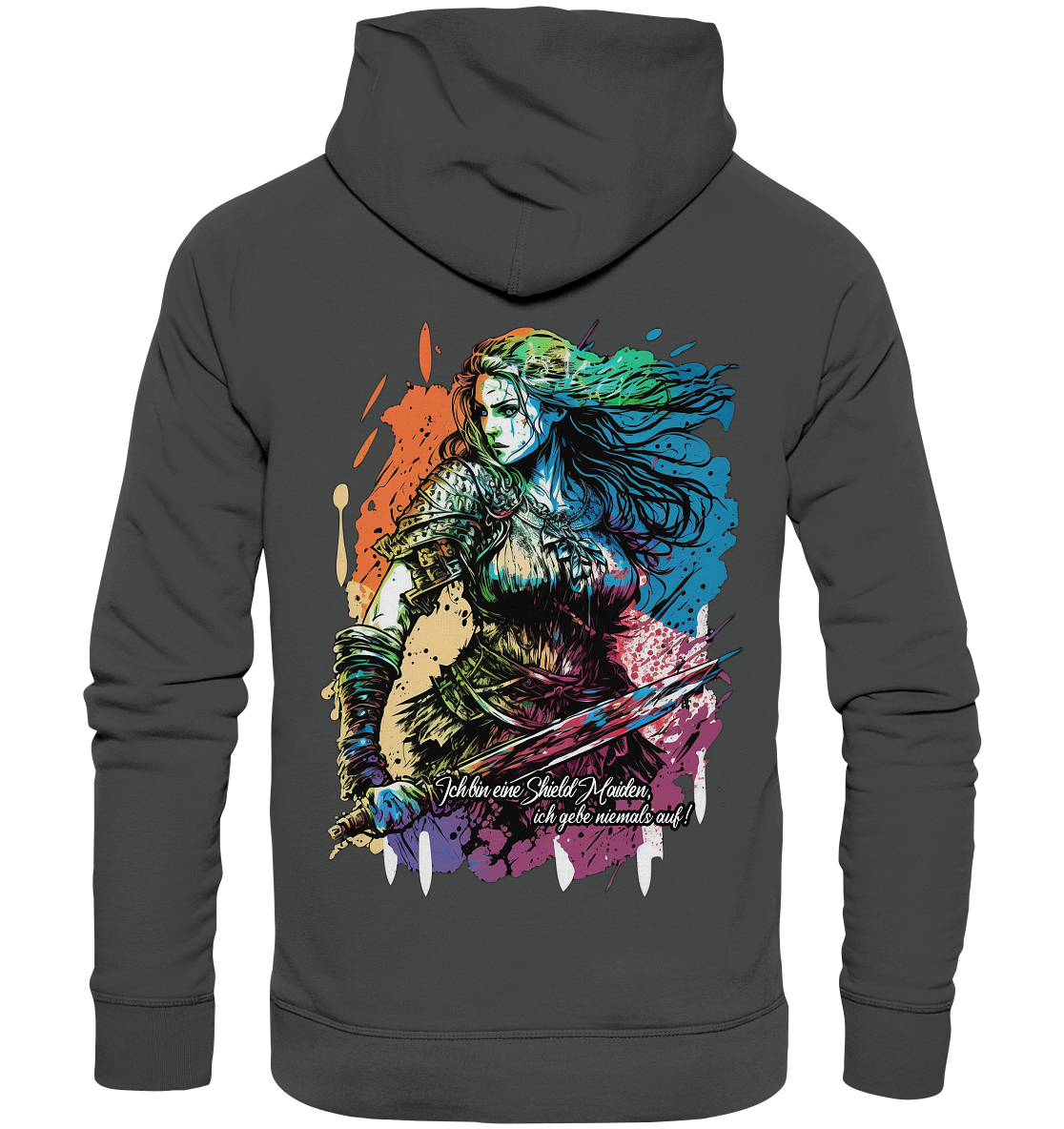 Shield Maiden Gib Nie Auf ! - Organic Basic Hoodie