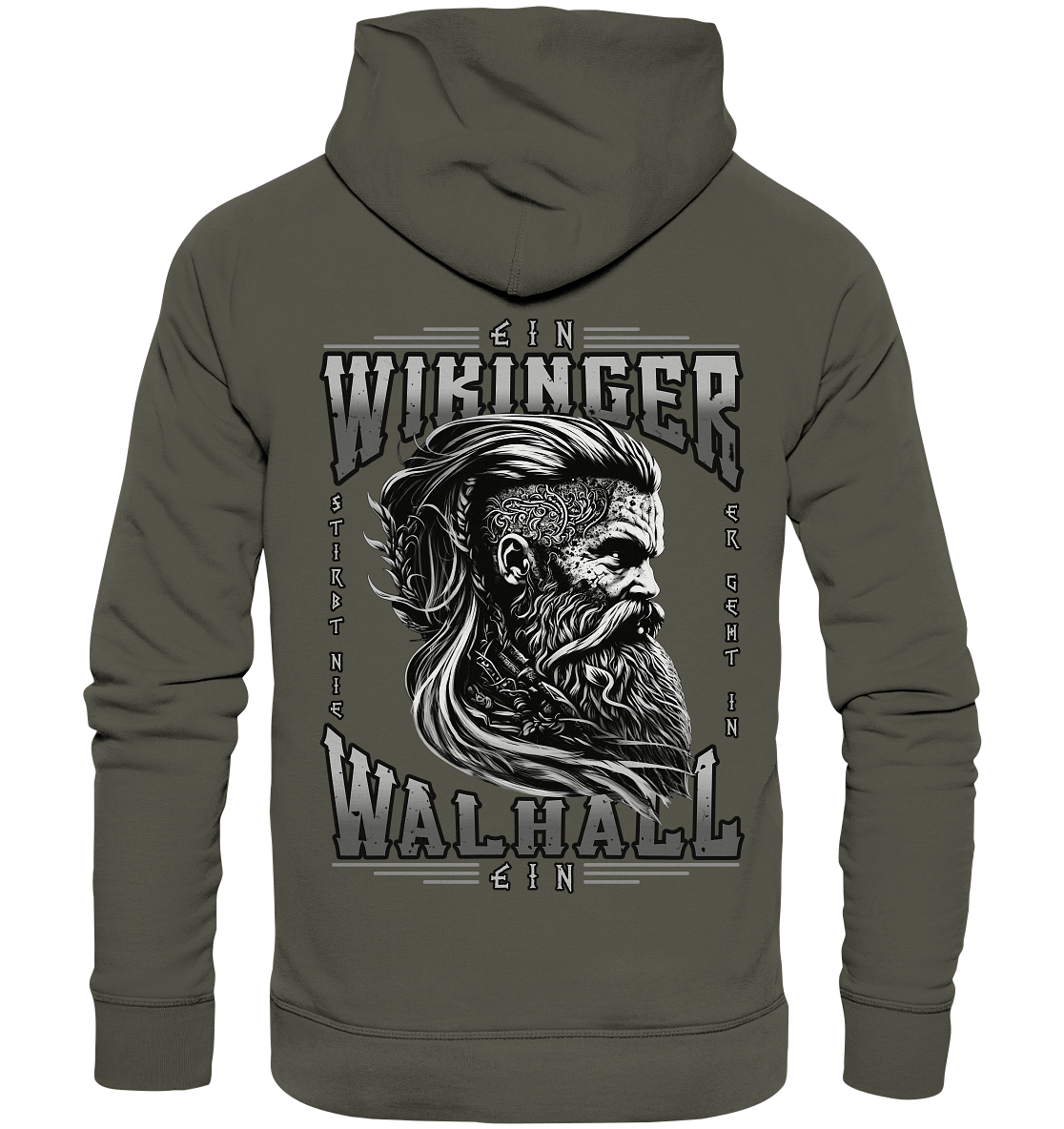 Ein Wikinger Stirbt Nie  - Organic Basic Hoodie