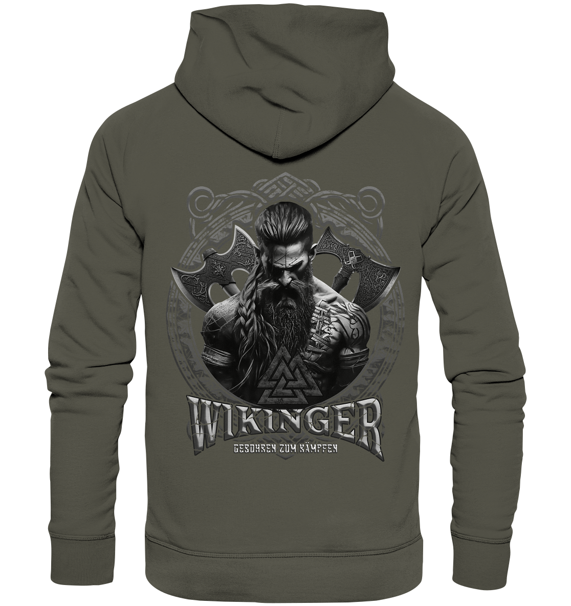 Wikinger Geboren Zum Kämpfen - Organic Basic Hoodie