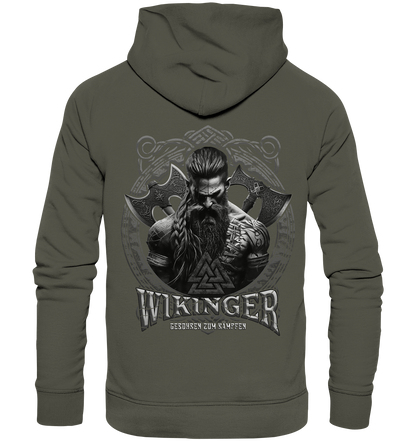 Wikinger Geboren Zum Kämpfen - Organic Basic Hoodie